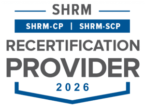 SHRM Recertification Provider 2026 logo